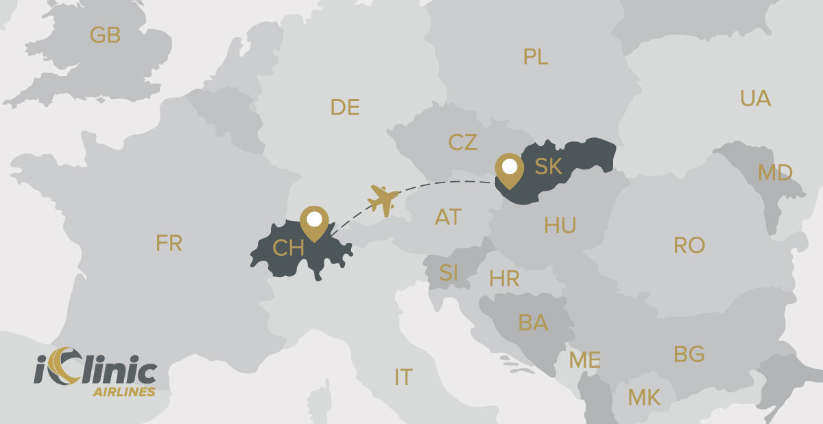 Wir fliegen Sie exklusiv in unserem PrivatJet aus der nächstliegenden Stadt direkt nach Bratislava ein.